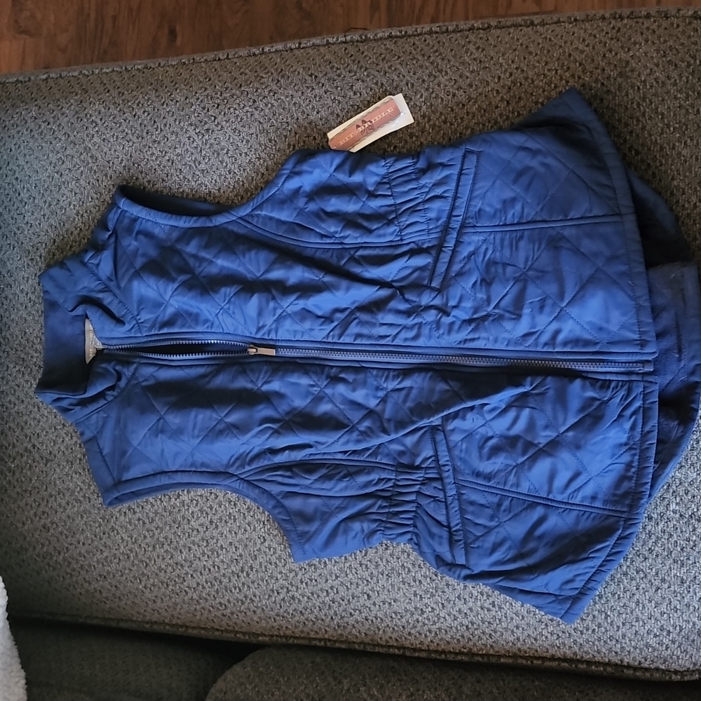 Bit & Bridle blue women's vest